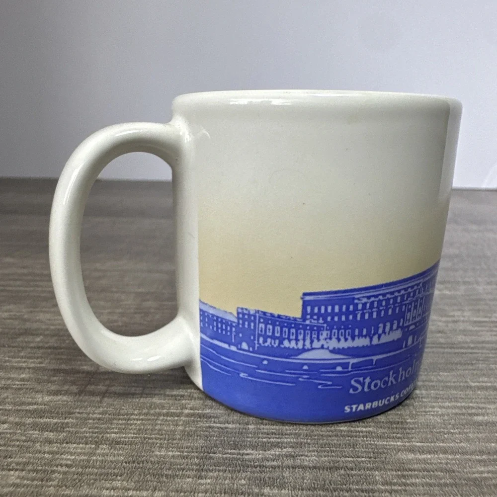 STARBUCKS Been There Series STOCKHOLM Coffee Mug 3 oz 2014 Mini Demitasse Cup
